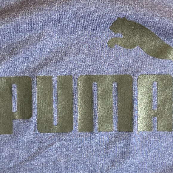 NEW! PUMA ESSENTIALS HEATHER XXL Men's Men T-Shirt Tee Shirt Peacoat Blue - Picture 5 of 8